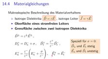 Kapitel 14.4 Materialgleichungen by 351.008 Elektrotechnik 1 Vorlesung